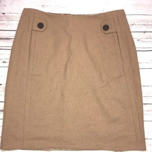 BANANA REPUBLIC WOOL BLEND, CAMEL COLOR SKIRT, Sz2
